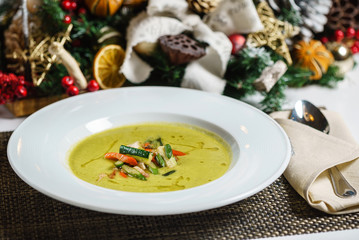 cream soup with vegetables