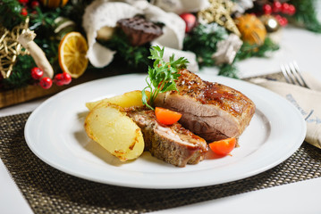 ribs with potatoes