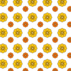 flower pattern  vector illustration