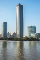 Fototapeta na wymiar Skyline view of Shanghai skyscraper, China