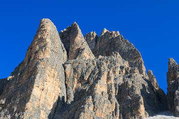 paesaggio alpino, nei pressi delle tre cime di Lavaredo - Dolomiti