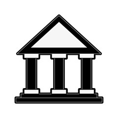 Bank building symbol icon vector illustration graphic design