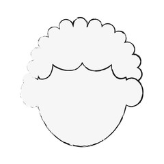 Man faceless avatar icon vector illustration graphic design