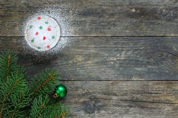 Cupcake with star decoration.