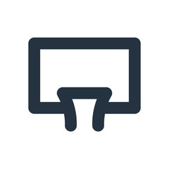 basketball basket icon on white background, fitness, sport