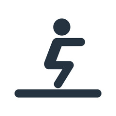 workout icon on white background, fitness, sport