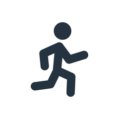  running icon on white background