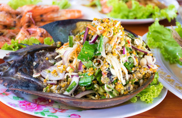 horseshoe crab spicy eggs