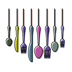 cutlery  vector illustration