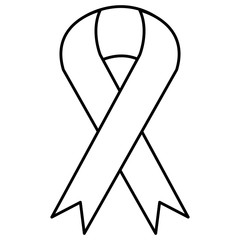 ribbon campaign isolated icon vector illustration design