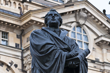 Martin Luther Statue in Dresden