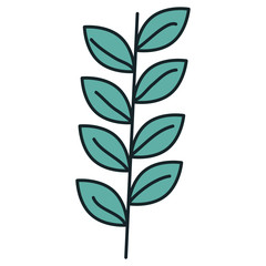 leafs crown isolated icon vector illustration design