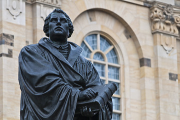 Martin Luther Statue in Dresden