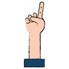 hand human index icon vector illustration design
