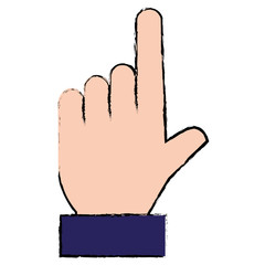 hand human index icon vector illustration design