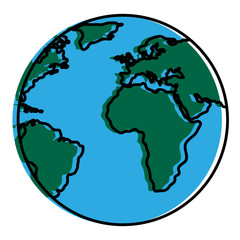 world planet earth icon vector illustration design