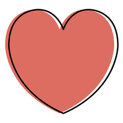 heart love isolated icon vector illustration design