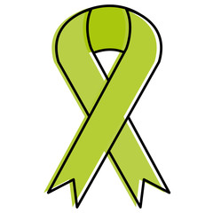 ribbon campaign isolated icon vector illustration design