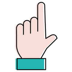 hand human index icon vector illustration design