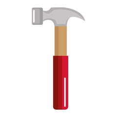 hammer tool isolated icon vector illustration design
