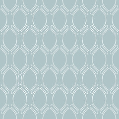 Fototapeta premium Seamless vector ornament. Modern background. Geometric modern dotted white pattern