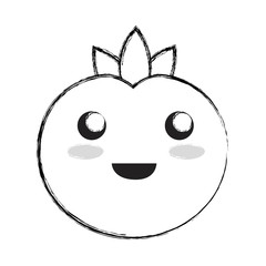 kawaii vegetables design concept