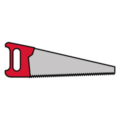 handsaw tool isolated icon vector illustration design