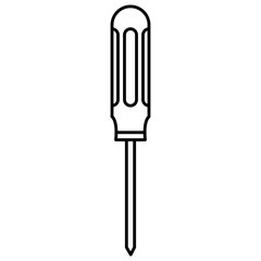 screwdriver tool isolated icon vector illustration design