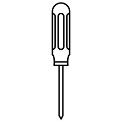 screwdriver tool isolated icon vector illustration design