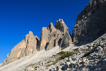 paesaggio alpino, nei pressi delle tre cime di Lavaredo - Dolomiti