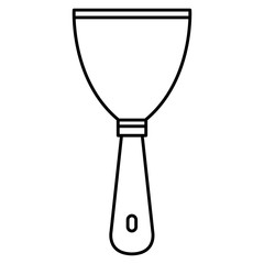 spatula tool isolated icon vector illustration design