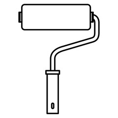 roller paint isolated icon vector illustration design