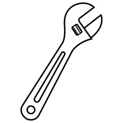wrench key isolated icon vector illustration design