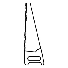 handsaw tool isolated icon vector illustration design