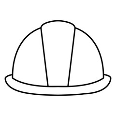 helmet construction isolated icon vector illustration design
