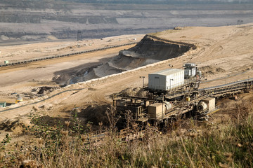 Coal opencast mining. Inden, Germany.