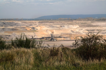 Fototapeta premium Coal opencast mining. Inden, Germany.