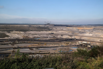 Coal opencast mining. Inden, Germany.