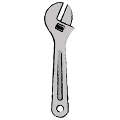 wrench key isolated icon vector illustration design