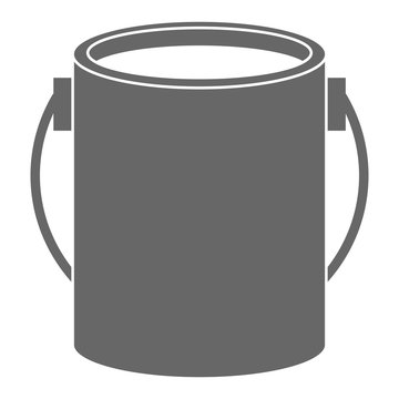 paint bucket icon logo vector illustration. paint bucket symbol
