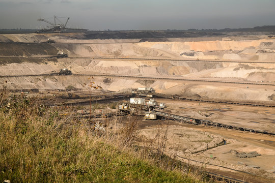Coal opencast mining. Inden, Germany.