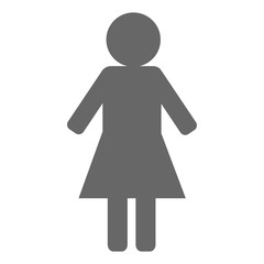 gender female silhouette human icon vector illustration design