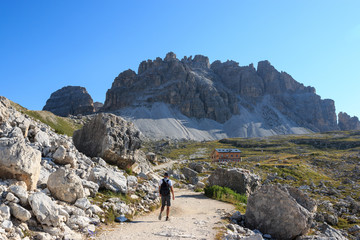 paesaggio alpino, nei pressi del rifugio Lavaredo - Dolomiti