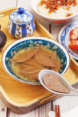 Pig liver soup is a popular street food in Taiwan