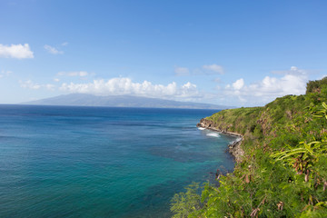 Panorama of the Coastline in Maui, Hawaii