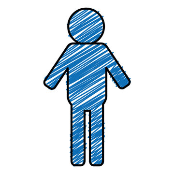 Gender Male Silhouette Human Icon Vector Illustration Design
