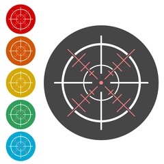 Hunting sight targets, Crosshair icon