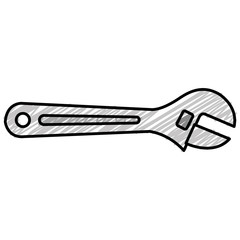 wrench key isolated icon vector illustration design