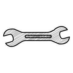 wrench key isolated icon vector illustration design
