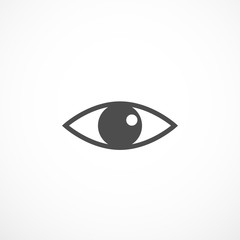 Human eye. Eyeball icon. Pupil sign illustration